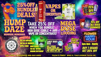 Green Country Bud - 91st & Yale Ave 💥 WILD WEDNESDAY @ GCB – Save 25% + Happy Hour!