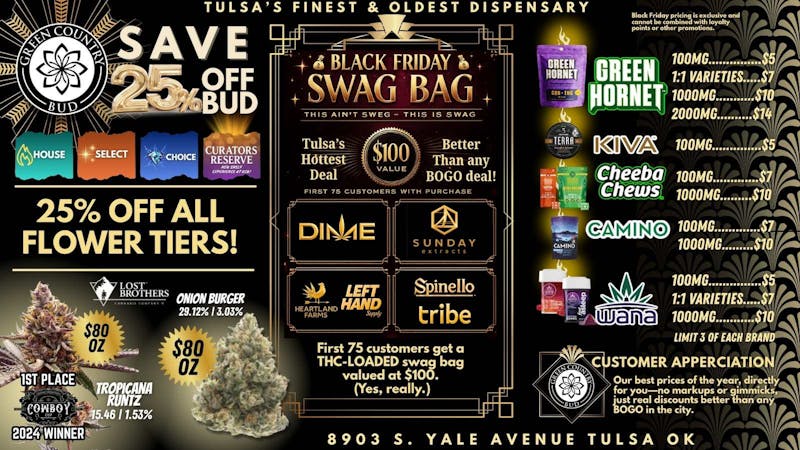 Green Country Bud - 91st & Yale Ave Biggest Black Friday Deals in Tulsa!