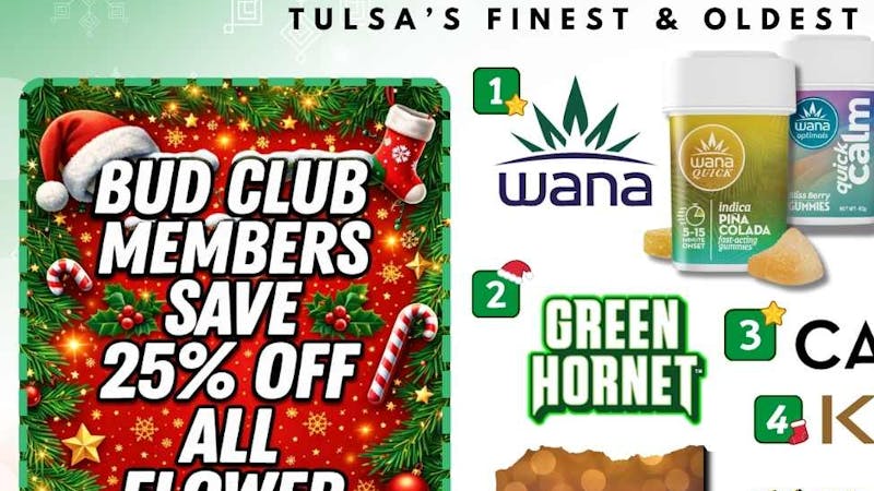 Green Country Bud - 91st & Yale Ave 25% OFF Flower + BOGO $1 Edibles TODAY