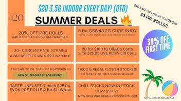 Terra Wellness 3 for $20 Shake OZs! $60 flower ounce!