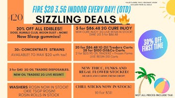 Terra Wellness FLOWER OUNCE DEALS! $20 3.5g TOP SHELF!