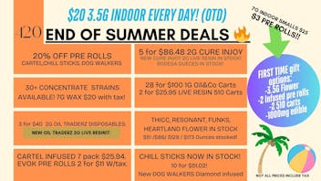 Terra Wellness NEW $2 PRE ROLLS! $20 for 28 pre roll pack!