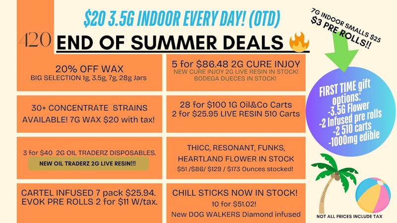 Terra Wellness $2 PRE ROLLS! 28G Pre roll pack $20!