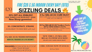Terra Wellness FLOWER OUNCE DEALS! $20 3.5g TOP SHELF!