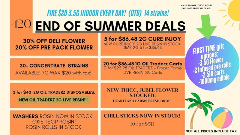 Terra Wellness NEW $2 Pre Rolls! New THICC & JUBEL Flower.