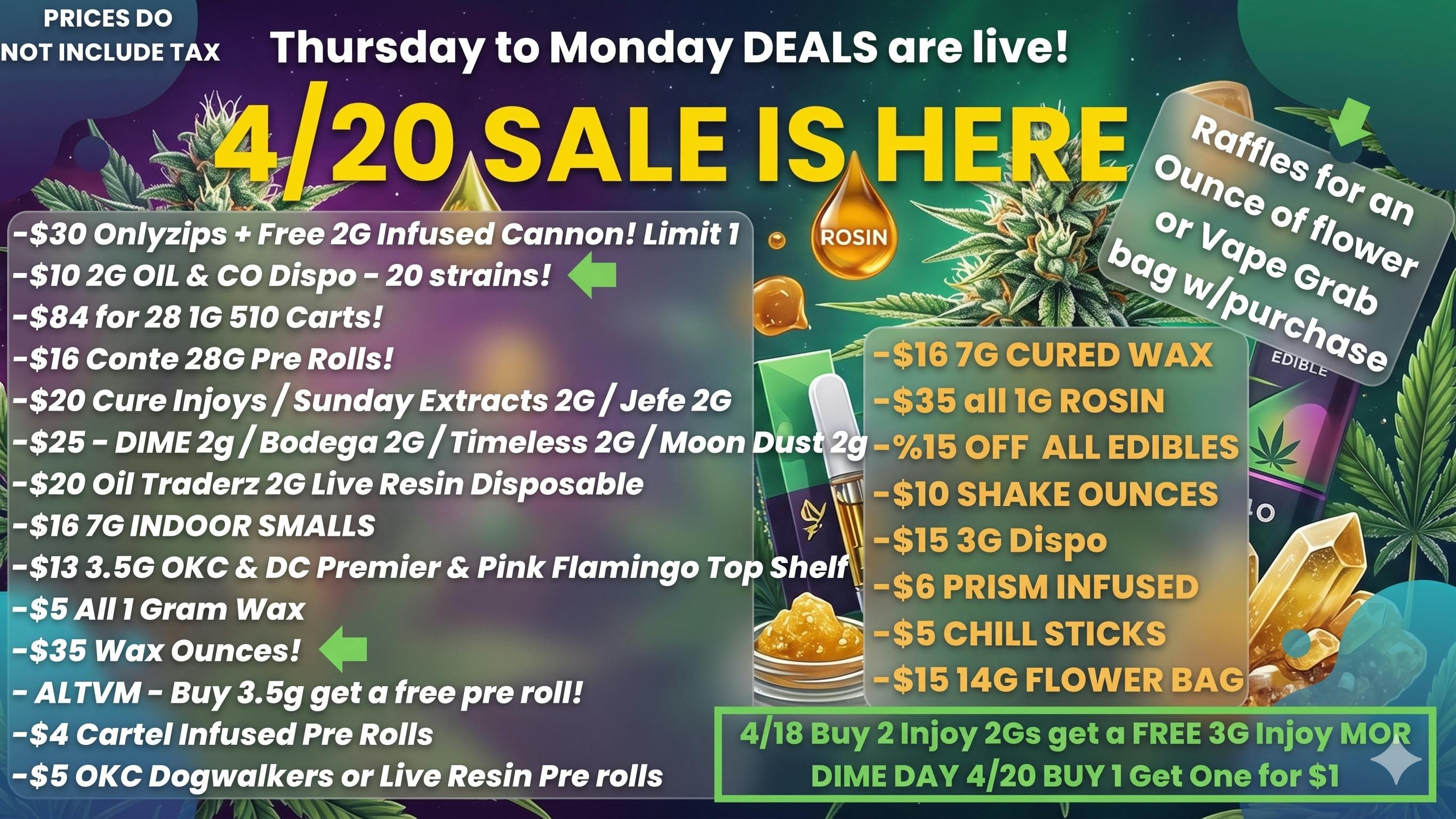 Terra Wellness 7 Gram indoor $16 / $16 28 pack of pre rolls!