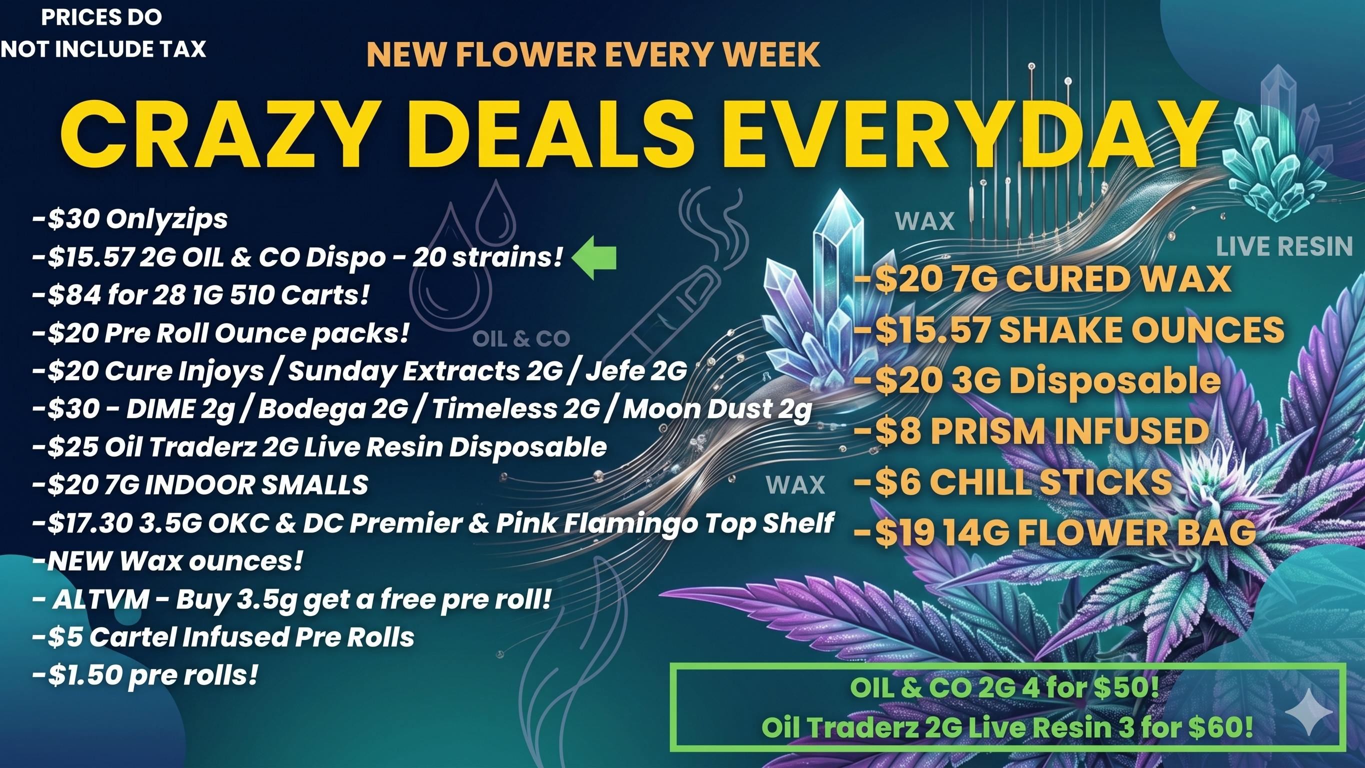 Terra Wellness $20 Pre roll ounces! NEW Top Shelf!