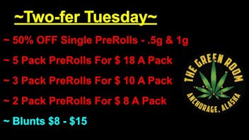 The Green Room AK Two-fer Tuesday!!