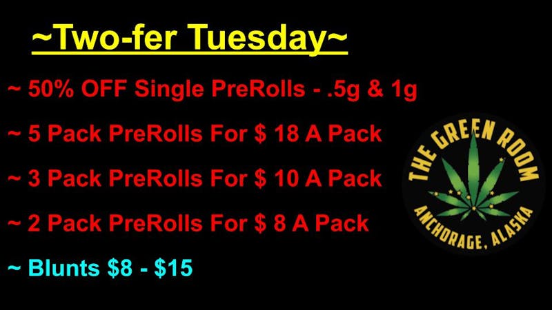 The Green Room AK Two-fer Tuesday!!