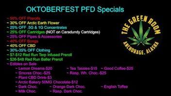 The Green Room AK OKTOBER-FEST PFD Specials