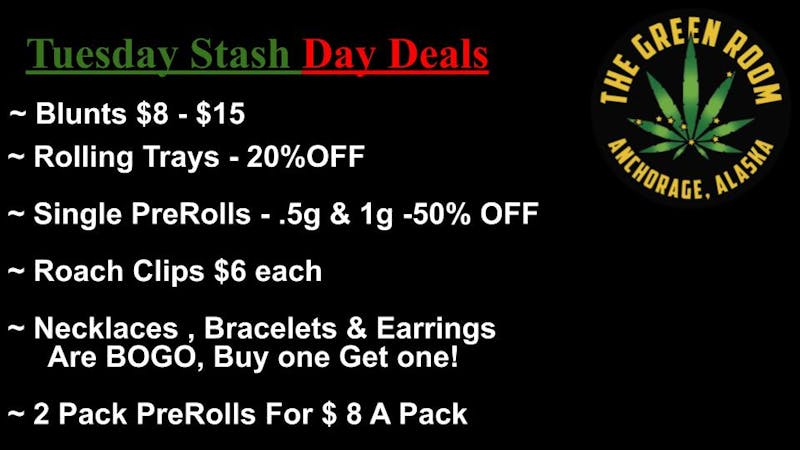 The Green Room AK ~Tuesday Stash Bash Day Deals~