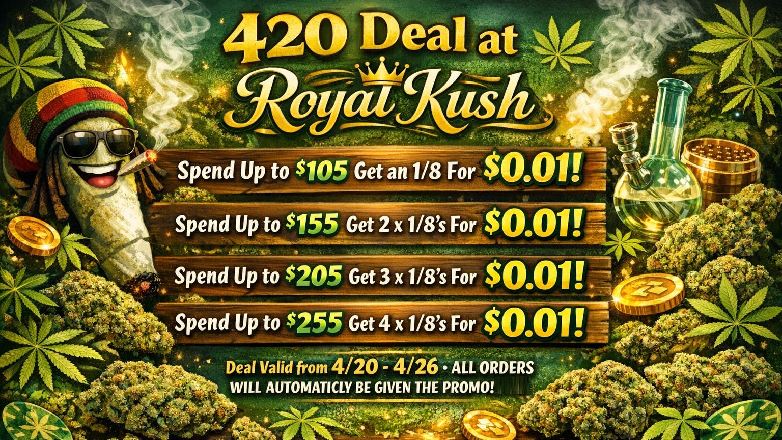 Royal Kush - Thousand Oaks - Tax Included 420 Deals 4/20-4/26