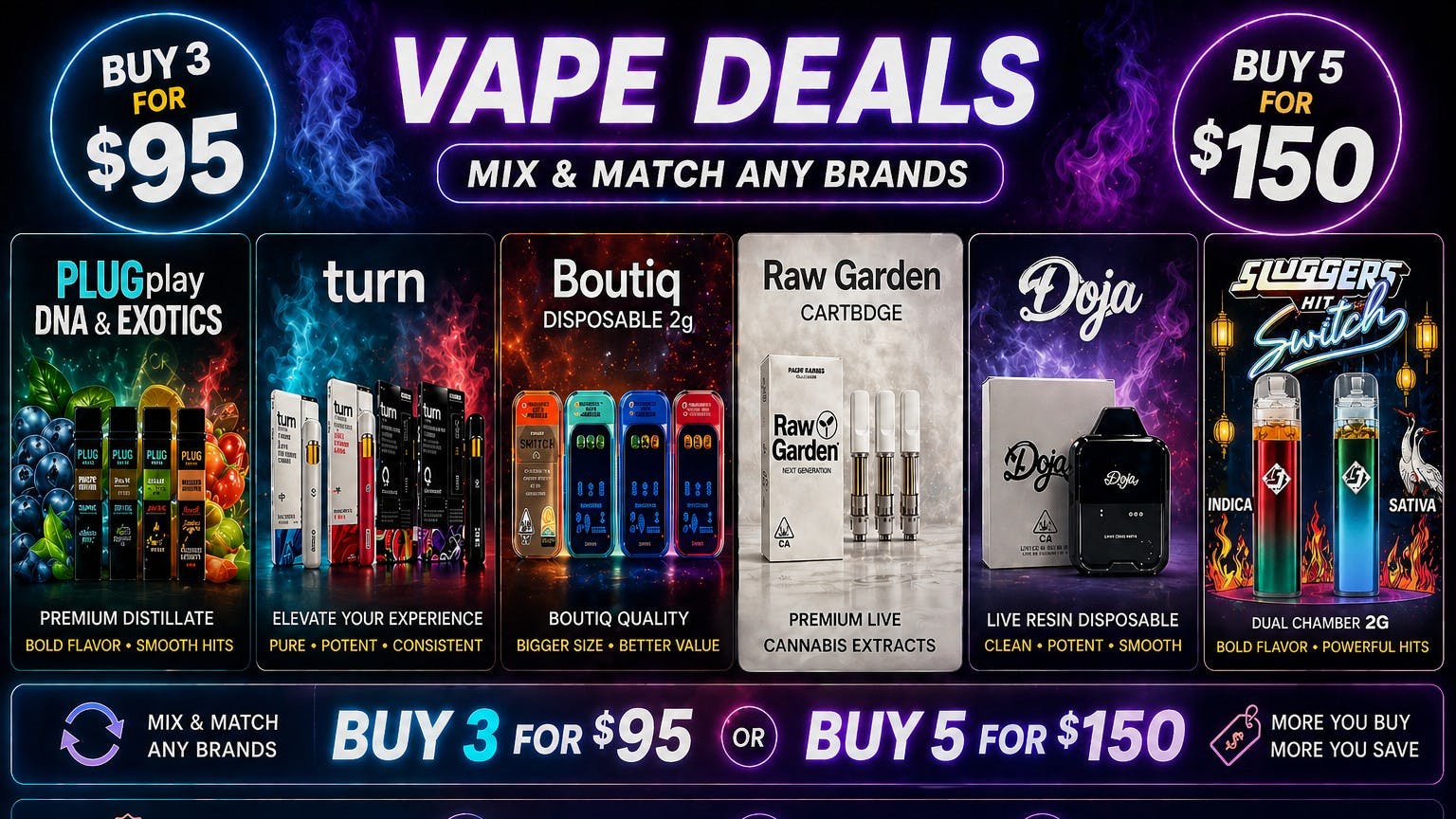 Royal Kush - Alhambra | Rosemead | El Monte - Tax Included 🔥 TOP VAPE BRANDS MIX & MATCH DEAL