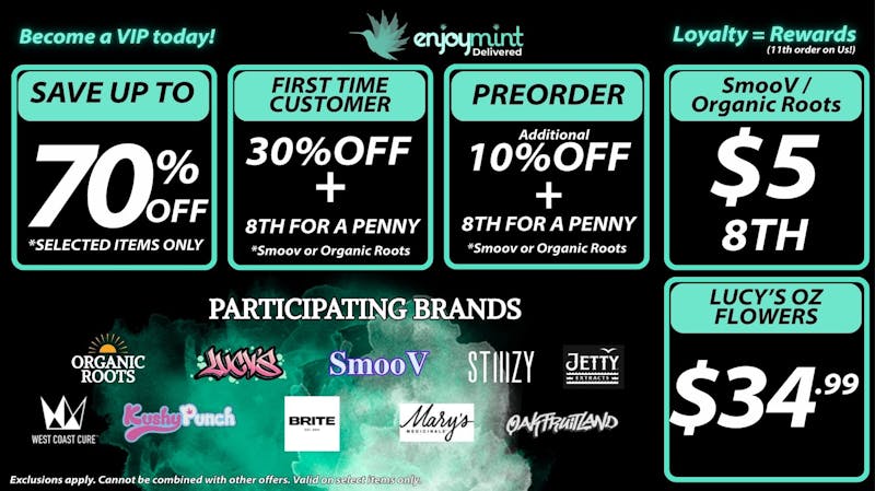 Enjoymint 70% OFF Savings