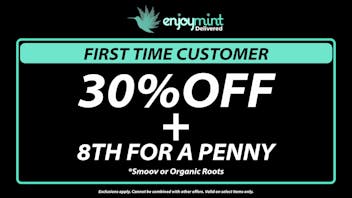 Enjoymint 30%OFF + 8TH FOR A PENNY FOR FIRST TIME CUSTOMER