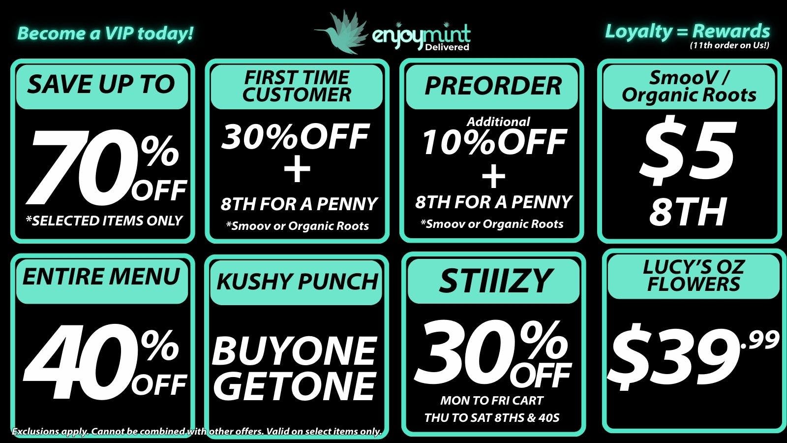 Enjoymint 70% OFF SAVINGS OZ LUCY'S