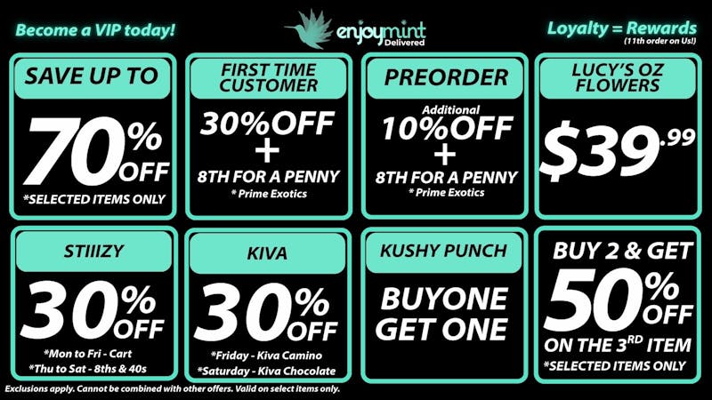Enjoymint 70% OFF SAVINGS OZ LUCY'S