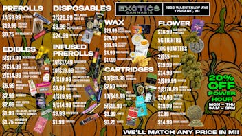 Exotics Cannabis - Ypsilanti Exotics has the lowest prices in the state!