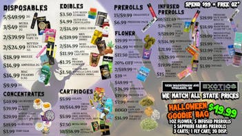 Exotics Cannabis - Ypsilanti Don't Ghost These Discounts!!