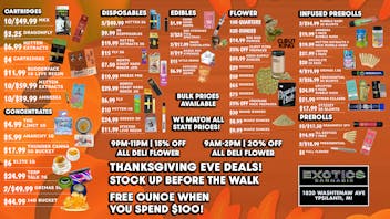 Exotics Cannabis - Ypsilanti ⚡ Power Hour 15% OFF + Ypsilanti's Best Deals