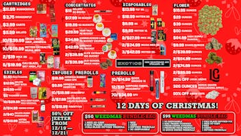 Exotics Cannabis - Ypsilanti 12 Days of Weedmas + Ypsilanti's Best Deals