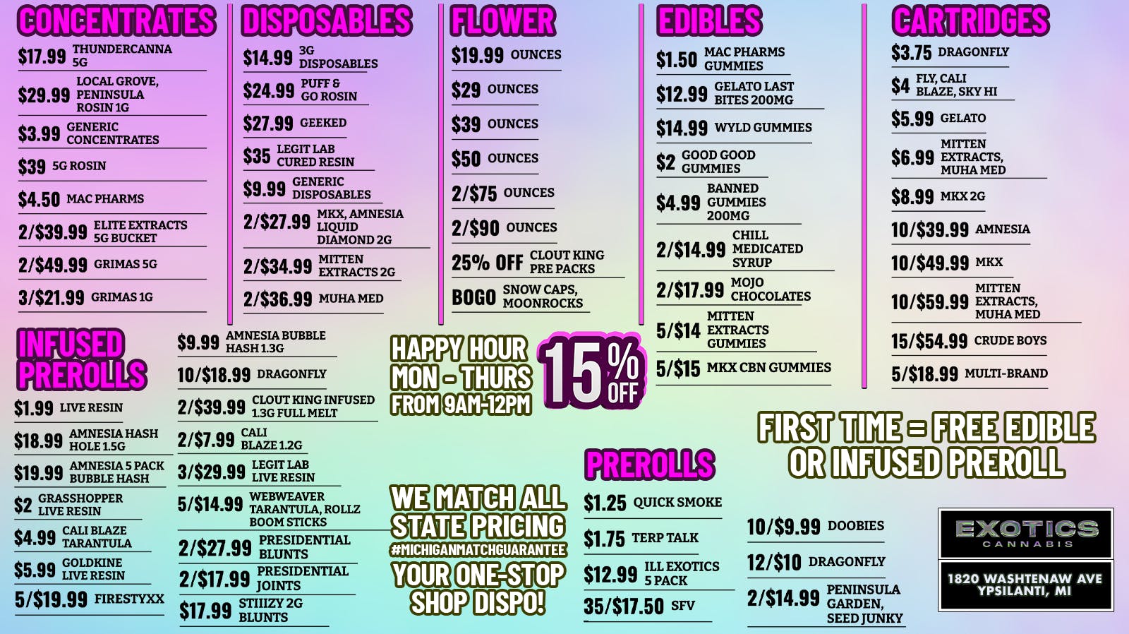 Exotics Cannabis - Ypsilanti New Years Best Deals + Ypsilanti's Best Deals