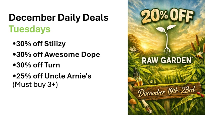 Winter Greens Delivery December: Tuesday + Raw Garden