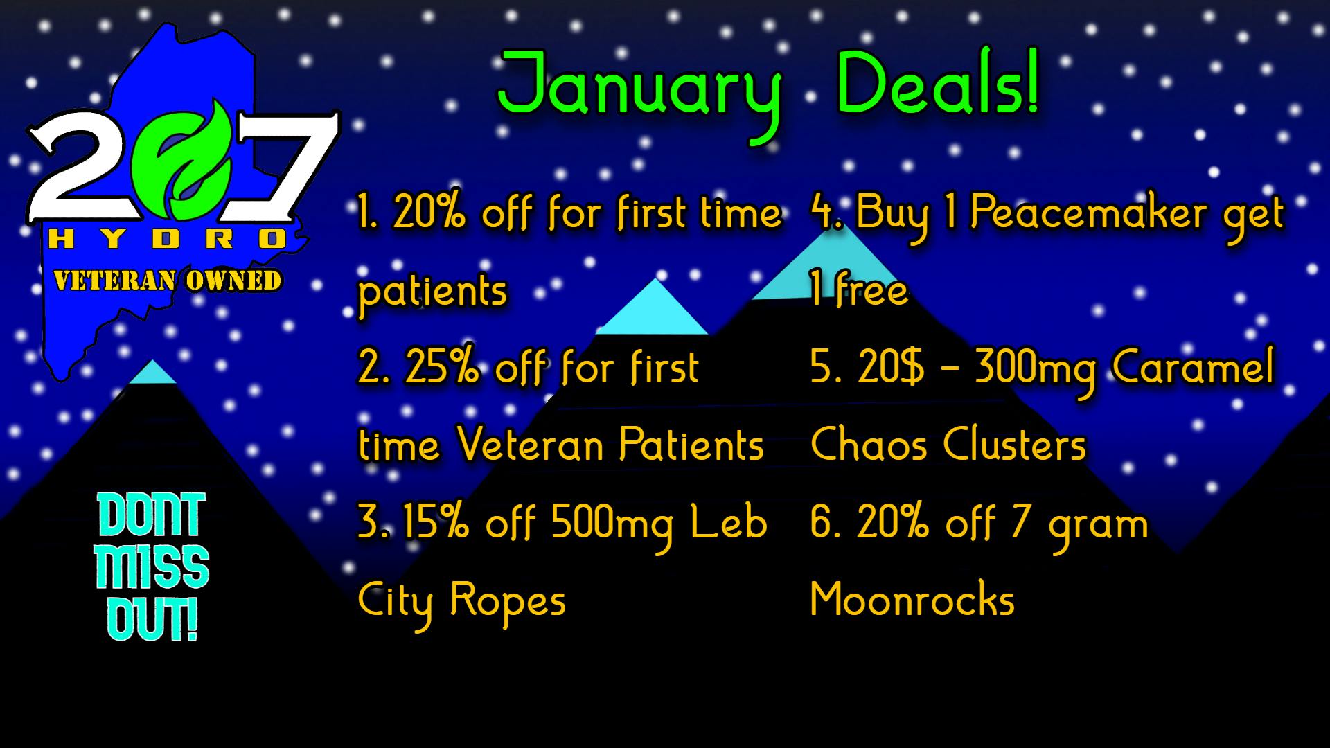 207 Hydro Farm THE JANUARY MAINE CABIN FEVER CURE