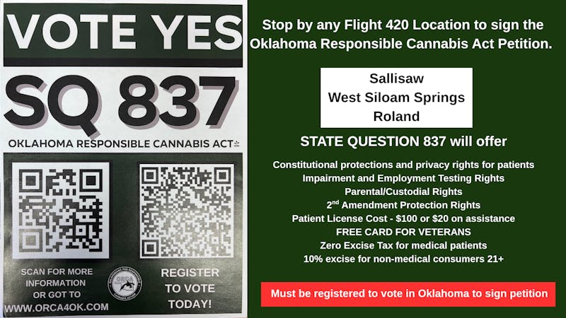 FLIGHT 420 - Roland Sign State Question 837 Petition Here!