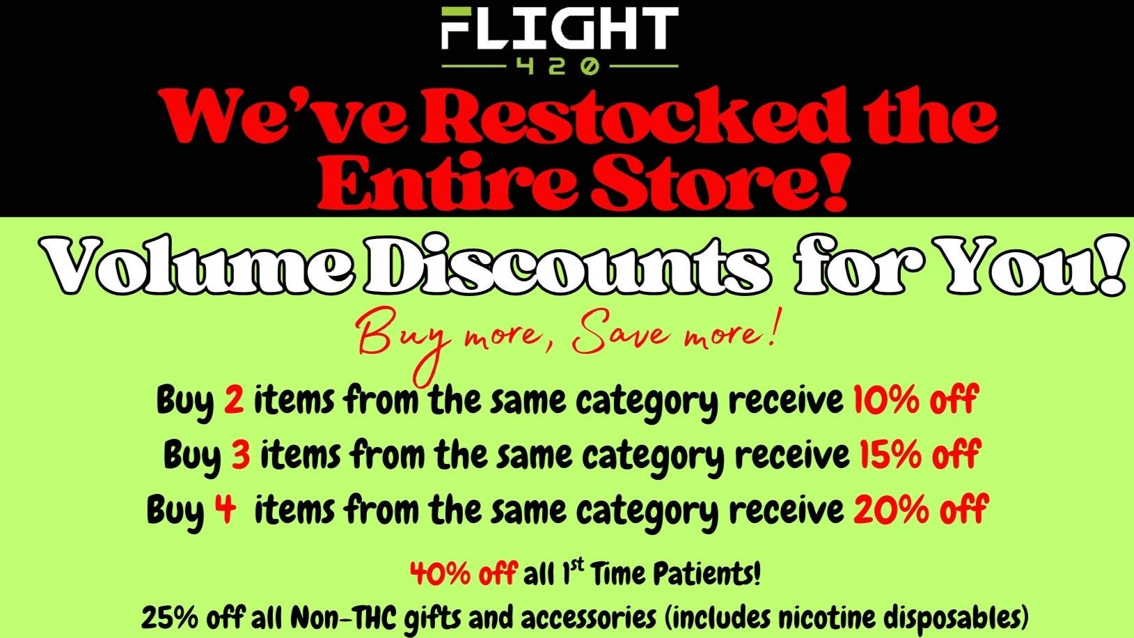 Flight 420 - West Siloam Springs RESTOCKED!! Buy More and Save More at Flight 420!