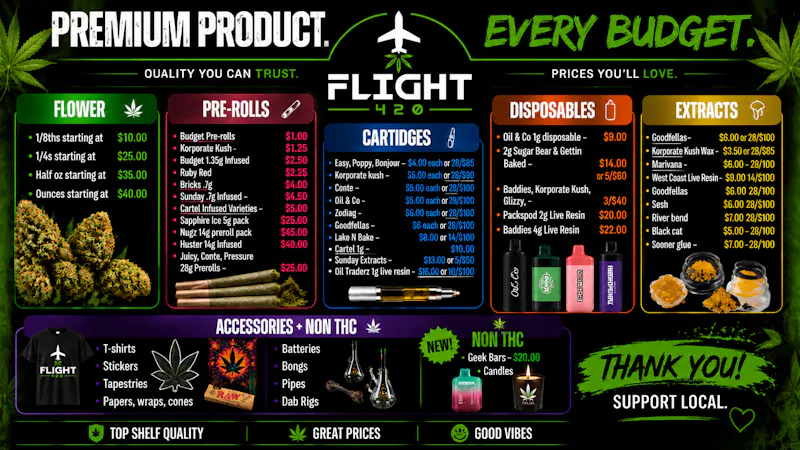 Flight 420 - West Siloam Springs Bulk Deals Galore! Mix and Match Carts and Wax!