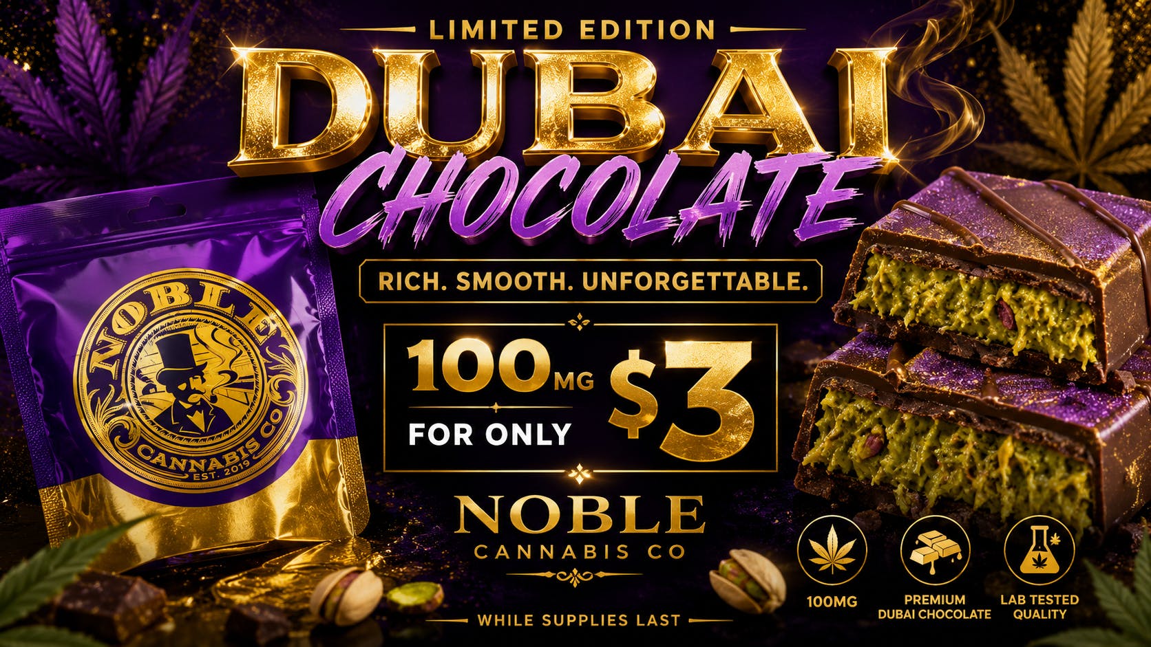 Flight 420 - West Siloam Springs Dubai Chocolate only $3!!
