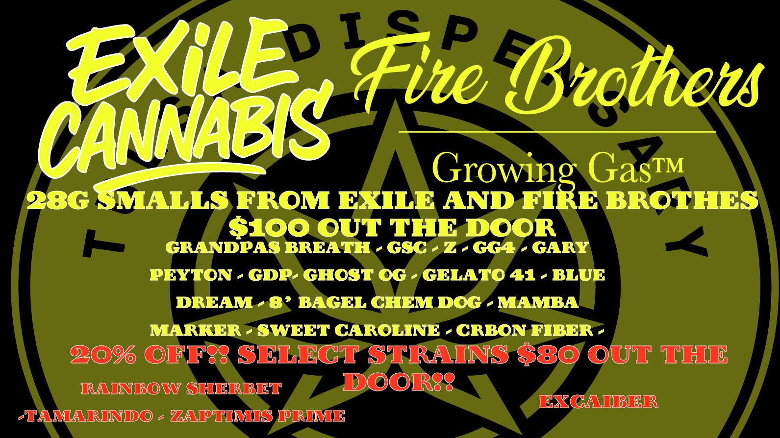 Tulsa Dispensary EXILE AND FIRE BROTHERS SMALLS