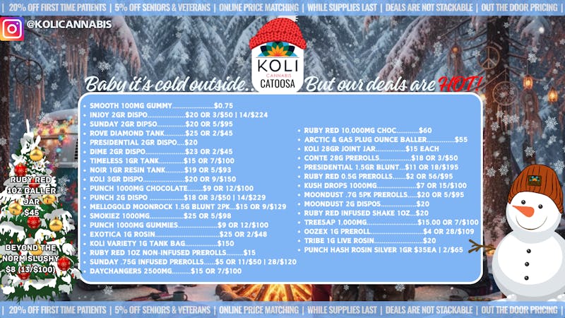 Koli Cannabis -Catoosa Winter hits different at Koli!