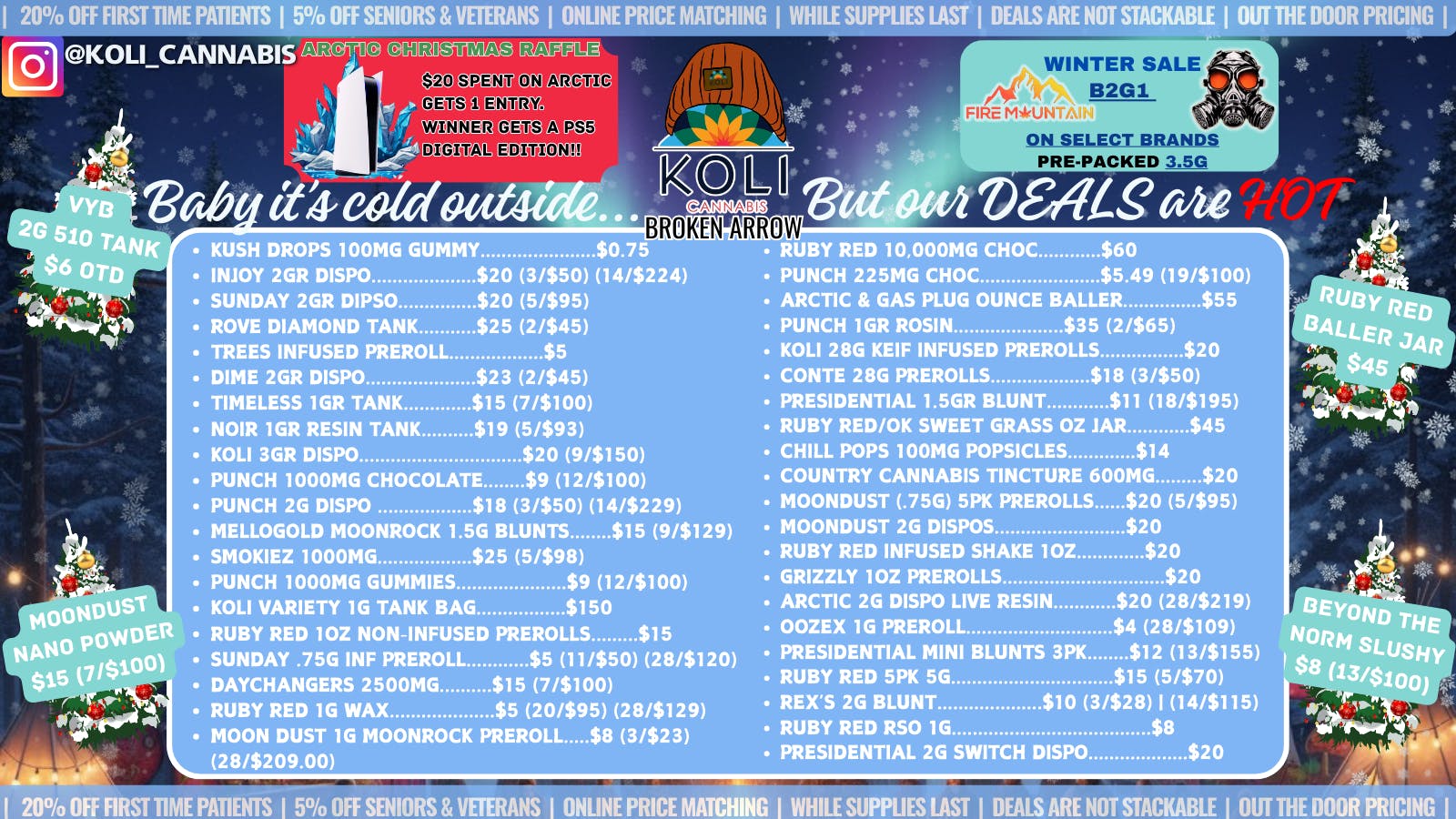 Koli Cannabis - Broken Arrow Winter hits different at Koli!