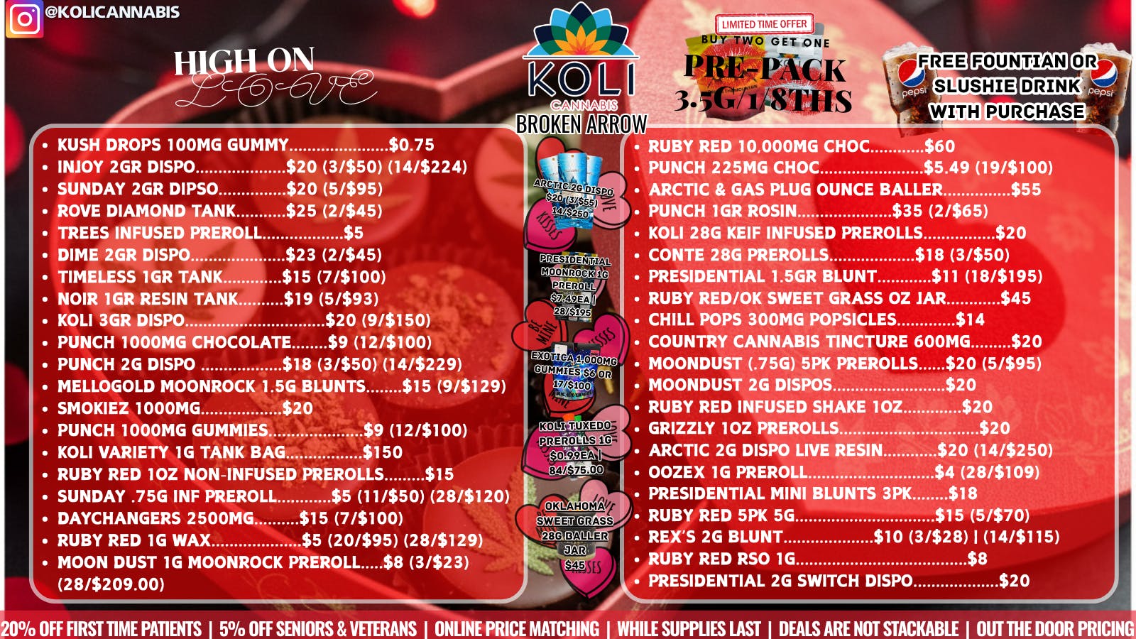 Koli Cannabis - Broken Arrow Fall In Love With Koli this Valentine's Day!