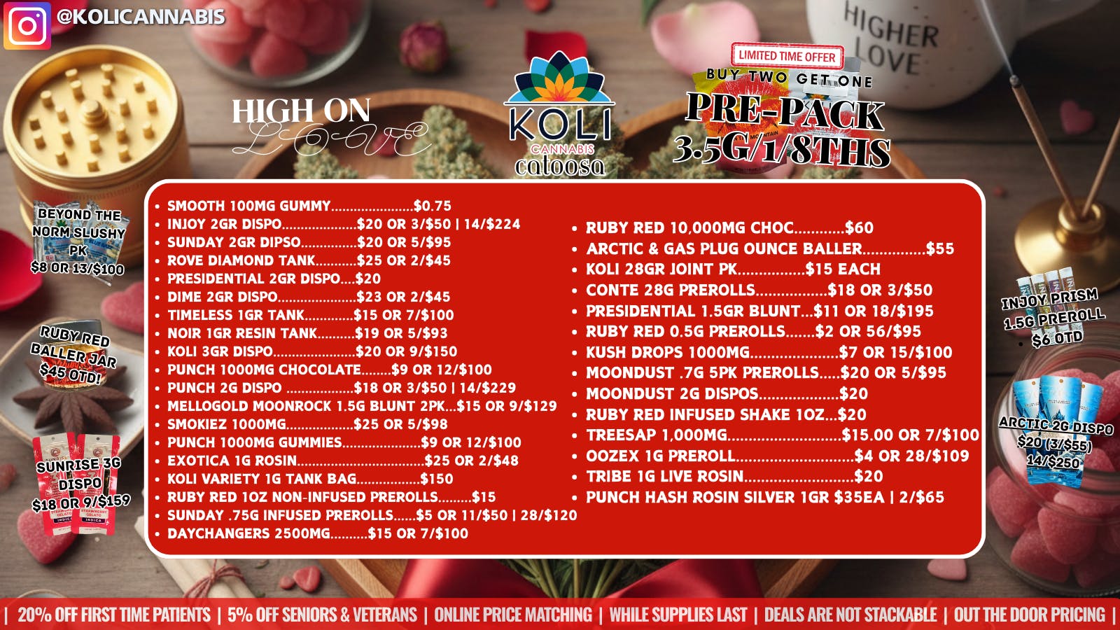 Koli Cannabis -Catoosa Fall In Love With Koli this Valentine's Day!