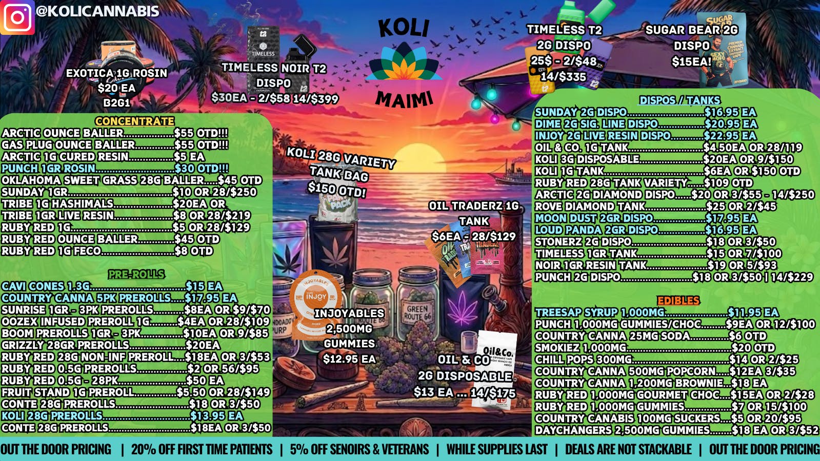 Koli Cannabis - Miami - Drive Thru HIGH ON SUMMER!!