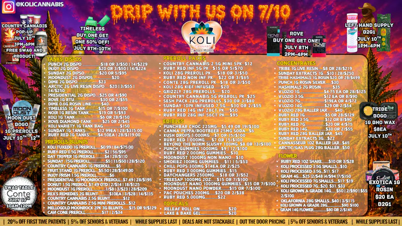 Koli Cannabis - West Happy Oil Day!!!