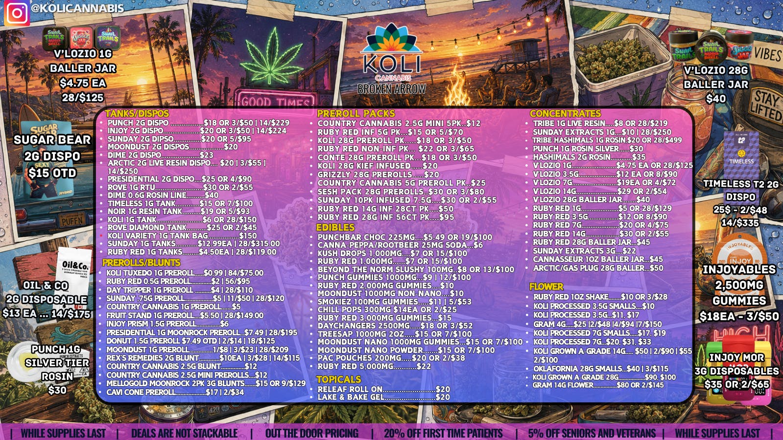 Koli Cannabis - Broken Arrow Float Away The Summer!!!