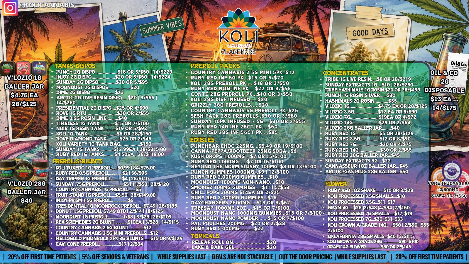 Koli Cannabis - West Float Away The Summer!!!