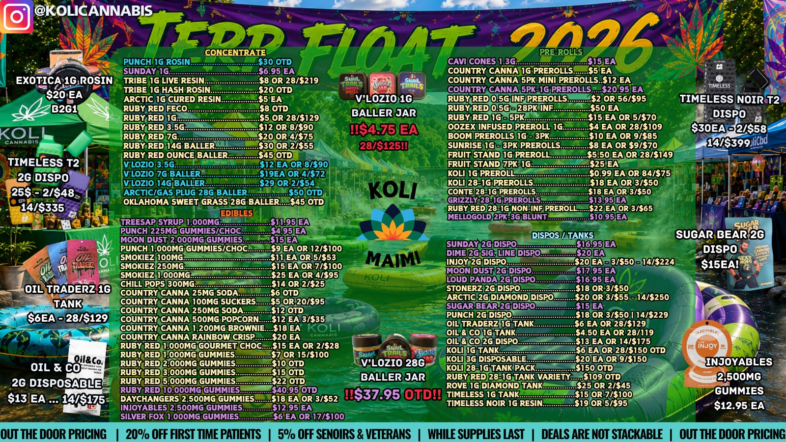 Koli Cannabis - Miami - Drive Thru FLOAT AWAY WITH US!