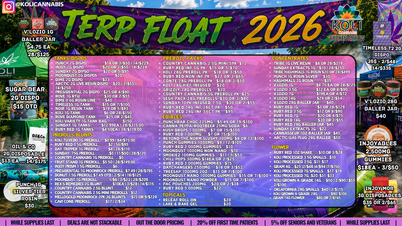 Koli Cannabis - Broken Arrow Float Away The Summer!!!