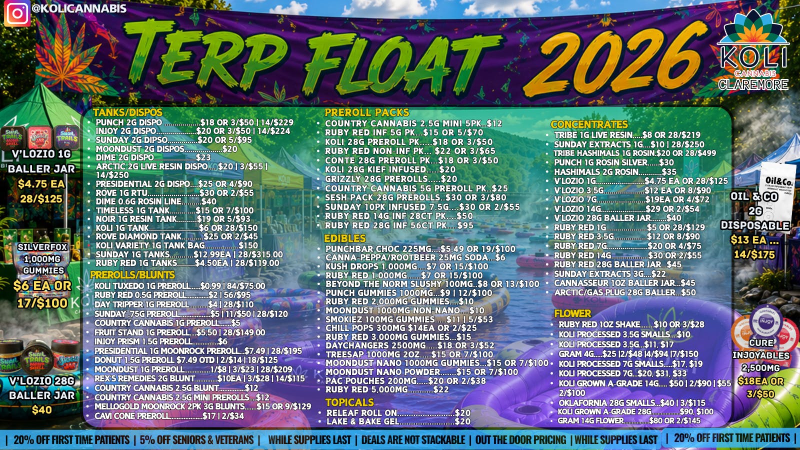 Koli Cannabis - West Float Away The Summer!!!
