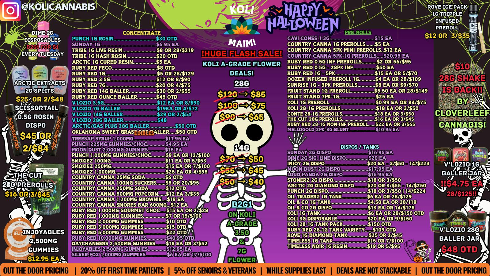Koli Cannabis - Miami - Drive Thru HAPPY HALLOWEEN!!!