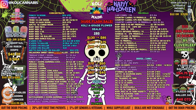 Koli Cannabis - Miami - Drive Thru HAPPY HALLOWEEN!!!