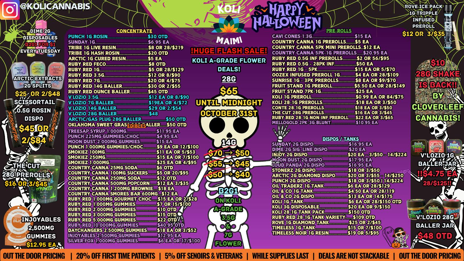 Koli Cannabis - Miami - Drive Thru HAPPY HALLOWEEN!!!