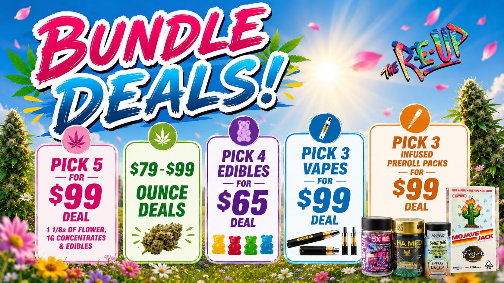 The Re-Up - Elk Grove Daily Bundles: Flower, Vapes, and Edibles
