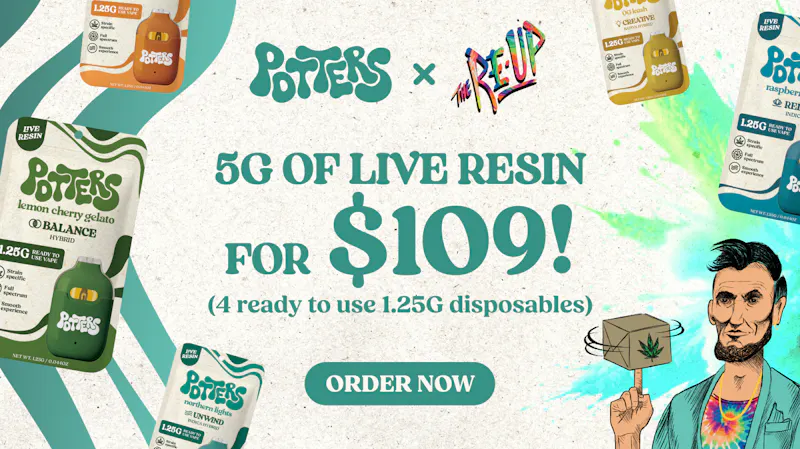 The Re-Up - Sacramento Pick 4 AIO Disposable Vapes by Potters for $109!