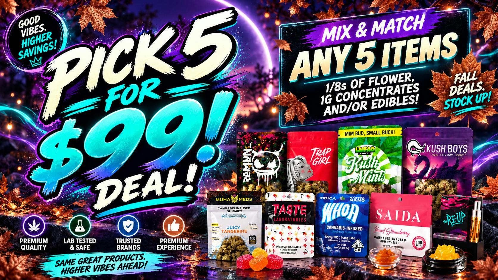 The Re-Up - Stockton PICK 5 for $99!